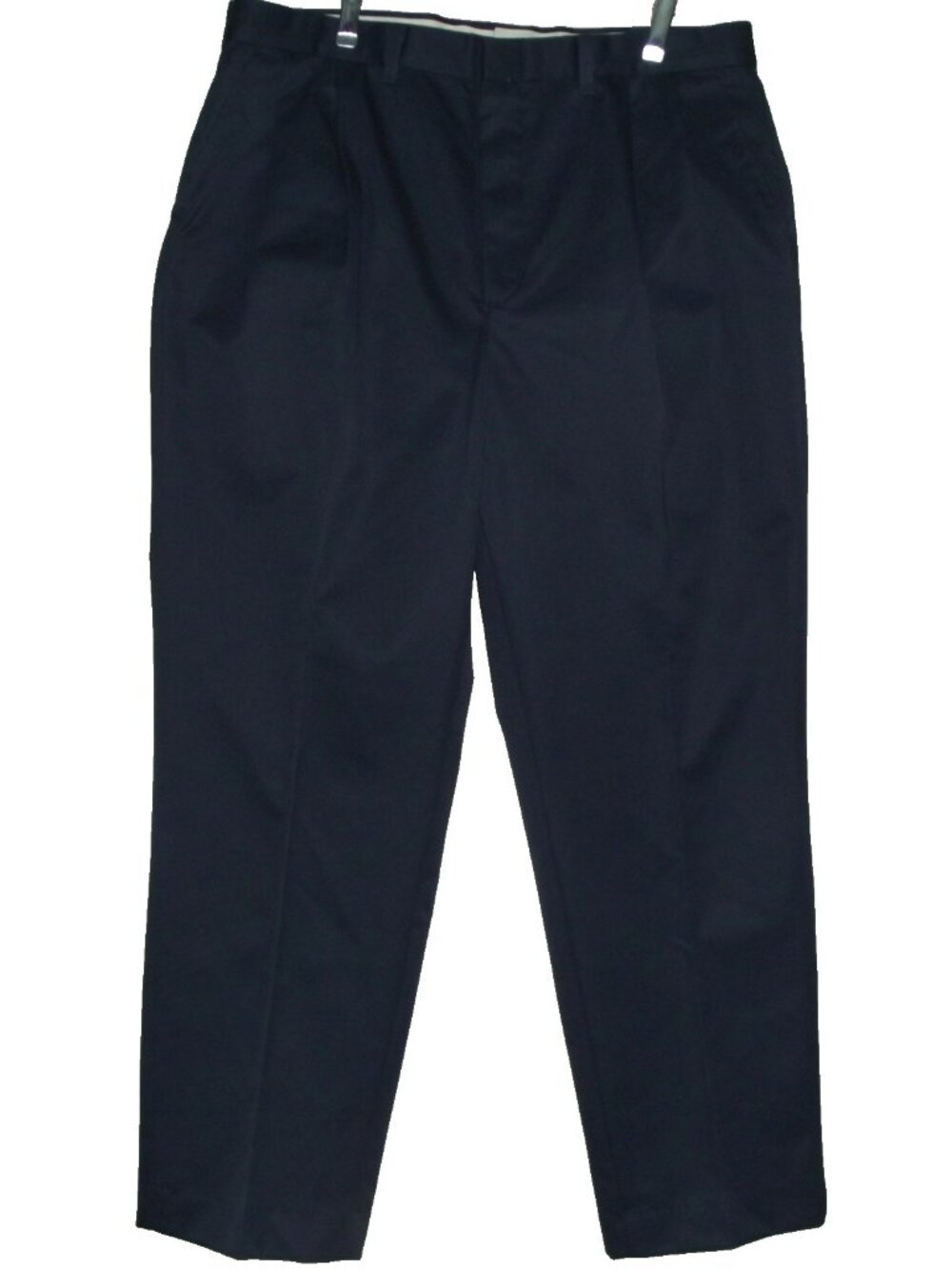 Riverside Mens Pants 37 x 30" Navy Blue pleated uniform cotton polyester